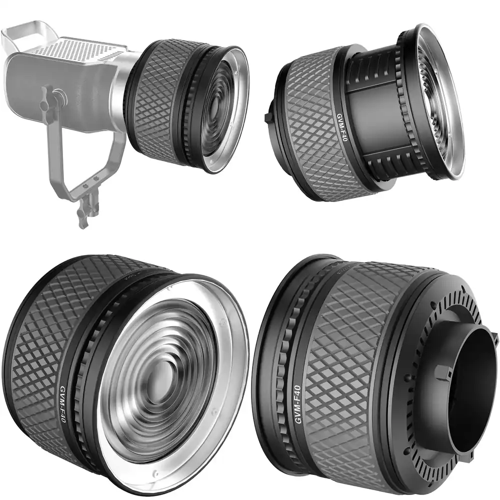 Photography Lighting Design - GVM Resmi F40 Fresnel Lens, Bowens