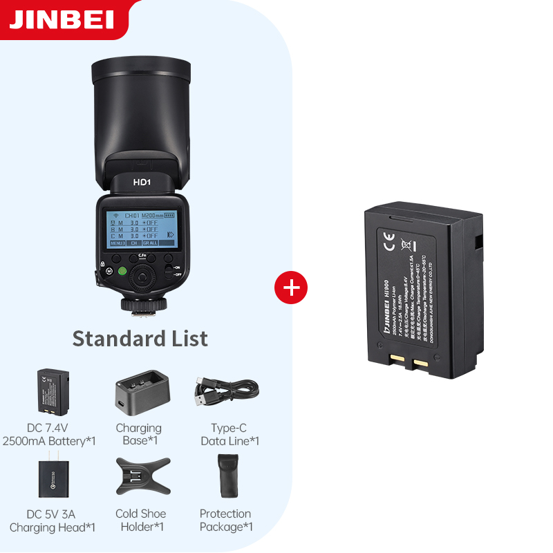 Photography With Lighting - JINBEI HD-1 Yuvarlak Başlıklı HSS Speedlite