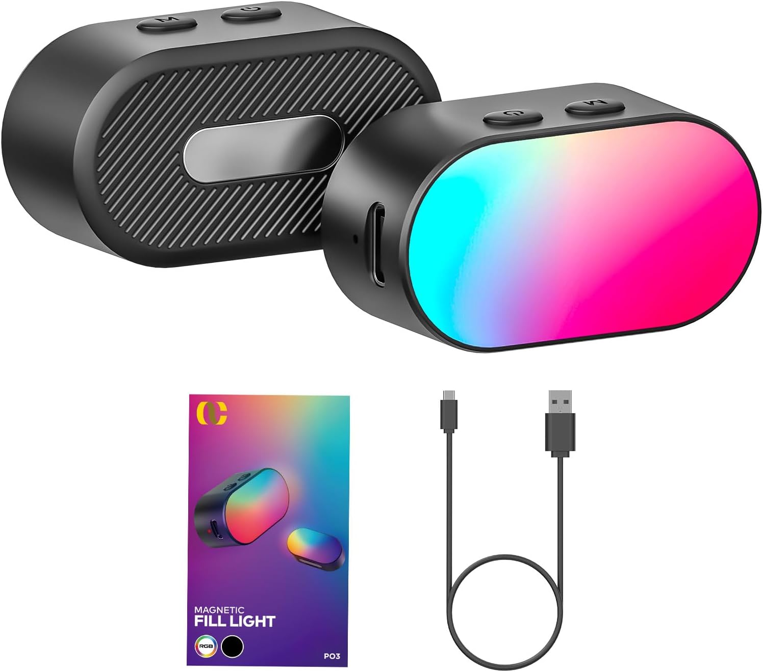 Photography And Videography Lighting - AOCHUAN Mini RGB Manyetik Dolgu Işığı
