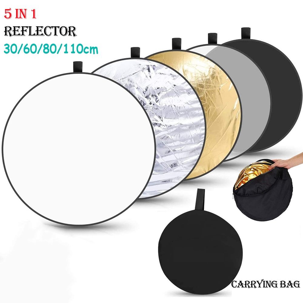 Photography Lighting Reflectors - Reflektör 30CM 60CM 80CM 110CM gümüş