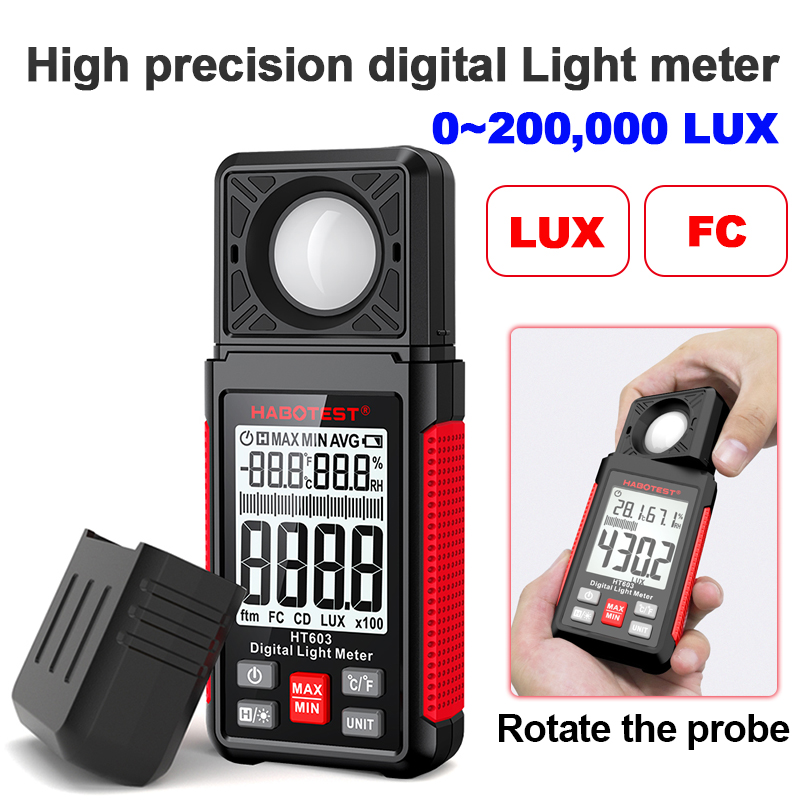 Photography Lighting Meter - HT603 Dijital Lüks Metre 0~200.000 lüks