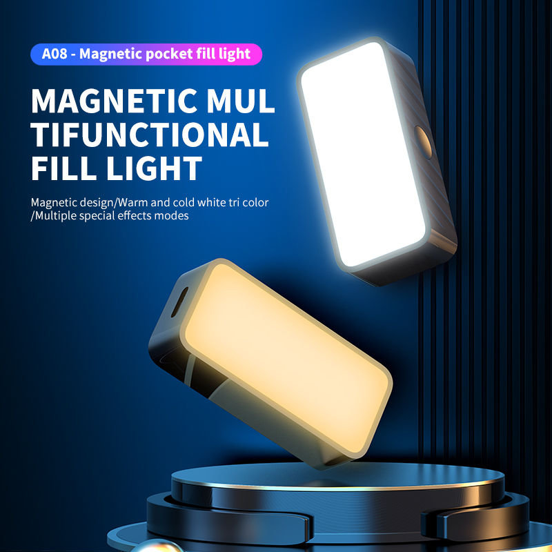 Photography And Videography Lighting - Manyetik Taşınabilir Mini Selfie Dolgu Işığı