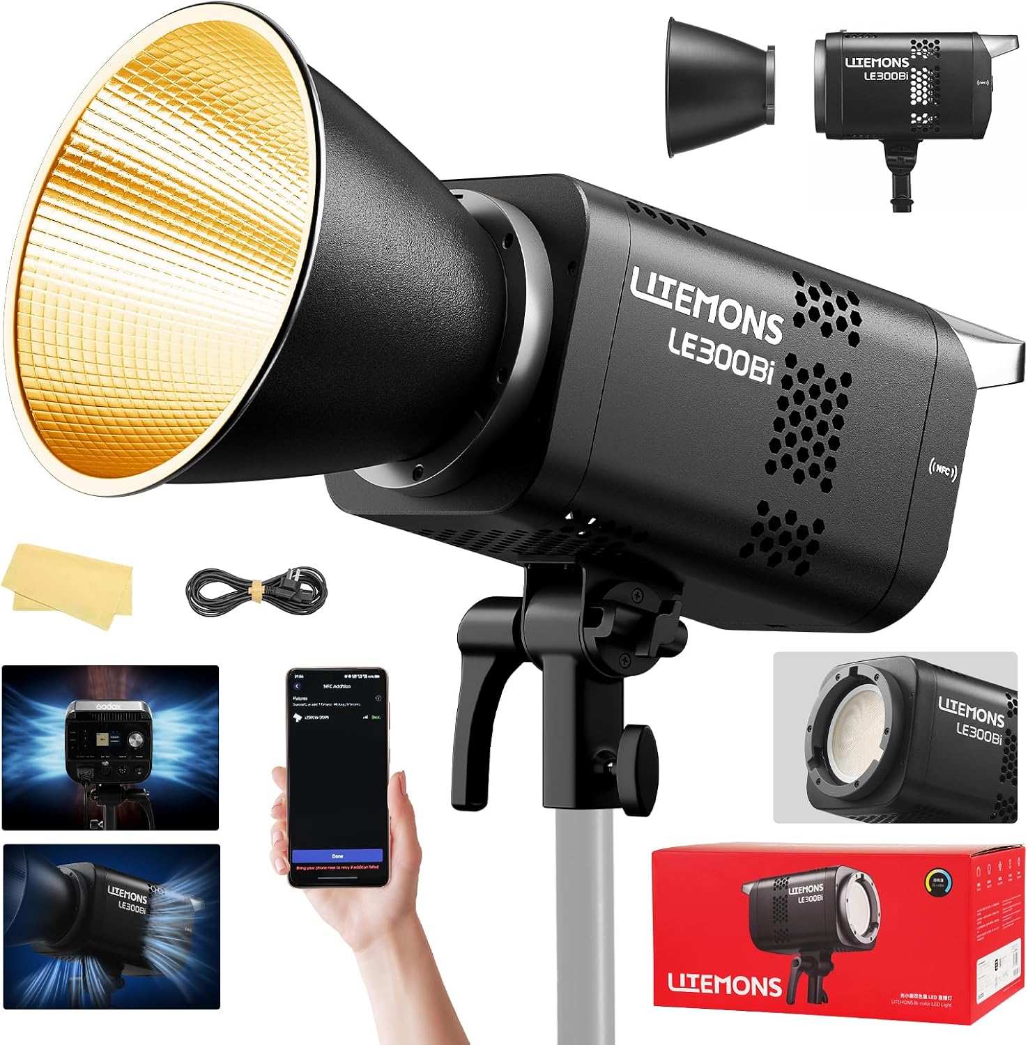 Photography Led Lighting Kit - RGB LED Video Aydınlatma Kiti, 3'lü