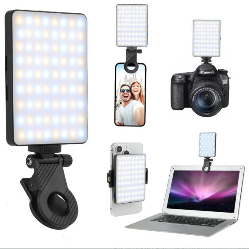 Photography And Videography Lighting - 1 adet şarj edilebilir LED selfie