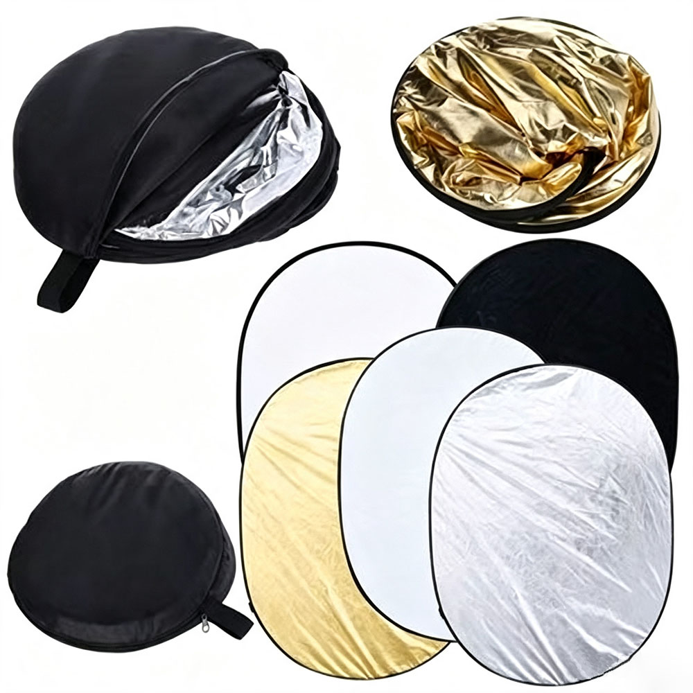 Photography Lighting Reflectors - Taşınabilir 5'i 1 Arada Katlanabilir Fotoğraf