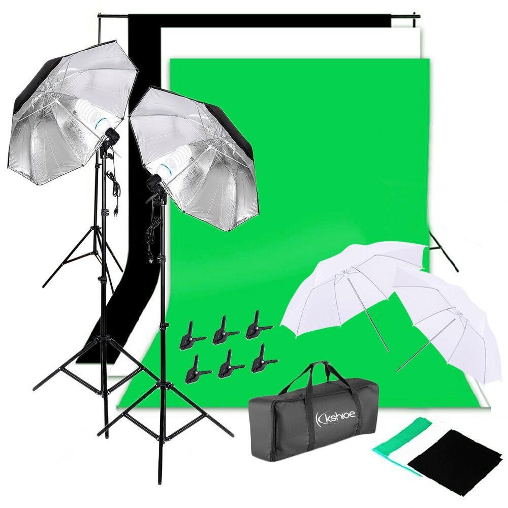 Photography Umbrella Lighting Kit - Fotoğraf Stüdyosu Fotoğrafçılık Aydınlatma Kiti Şemsiye