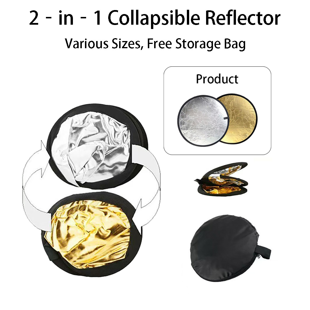 30, 60cm Yuvarlak Çift Taraflı - Photography Lighting Reflectors incelemesi ve fiyatı