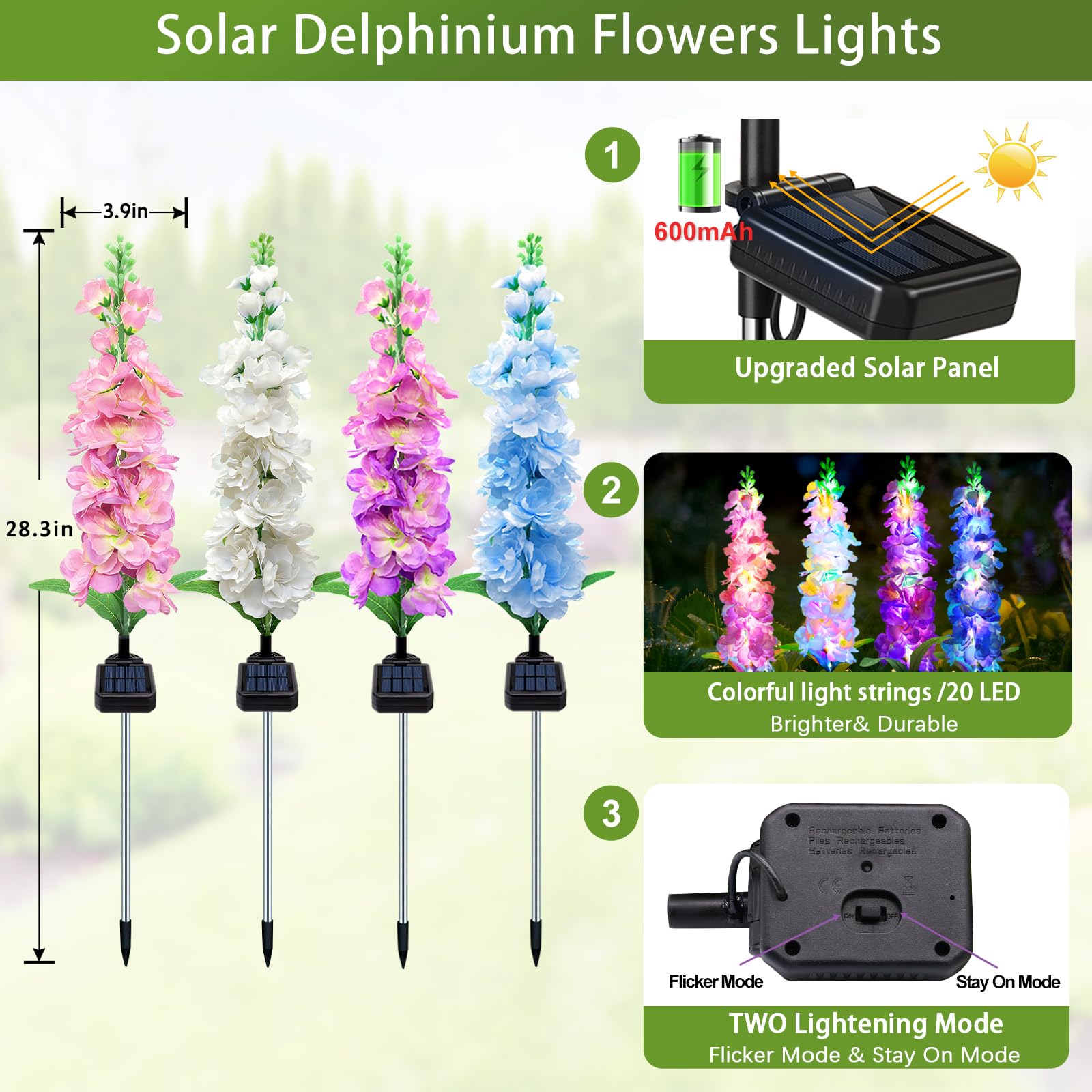 Güneş Enerjili Bahçe Lambaları - Flower Photography Led Lighting Pack incelemesi ve fiyatı