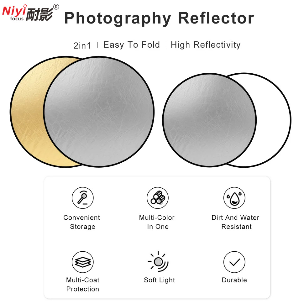 2'si 1 Arada Yuvarlak Taşınabi - Photography Lighting Reflectors incelemesi ve fiyatı
