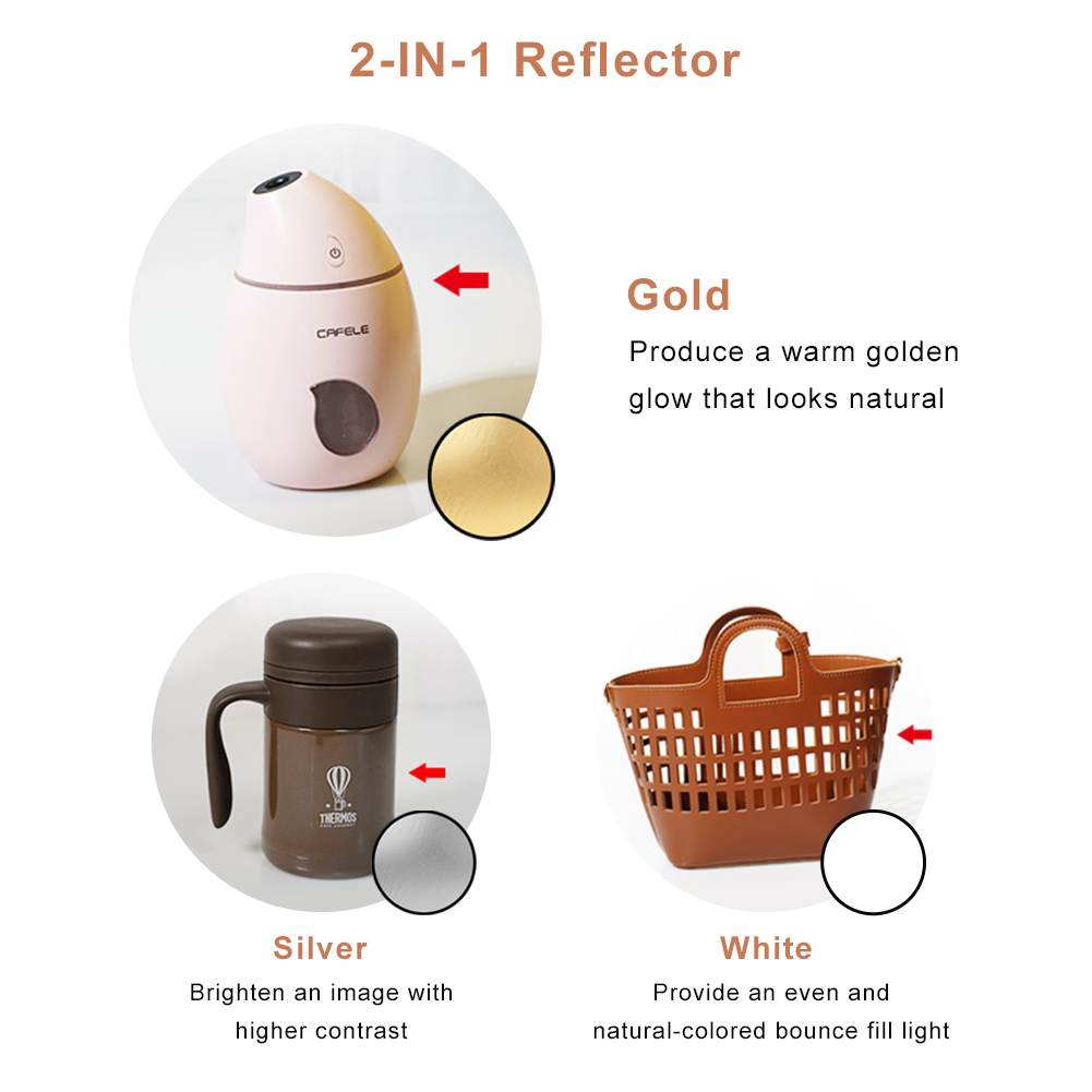 2'si 1 Arada Yuvarlak Taşınabi - Photography Lighting Reflectors incelemesi ve fiyatı